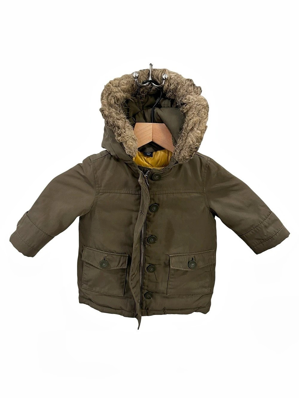 Baby Gap Faux-Fur Hooded Winter Jacket | 12–18M